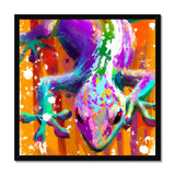 Rainbow Lizard Framed Print