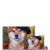 Artist Shiba Inu Rolled Eco Canvas