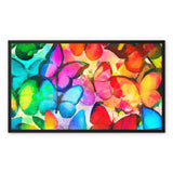 Colorful Butterflies Framed Canvas