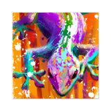 Rainbow Lizard Rolled Canvas