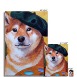 Artist Shiba Inu Wall Art Poster