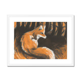 Fox in Forrest Framed & Mounted Print