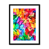 Colorful Butterflies Framed & Mounted Print