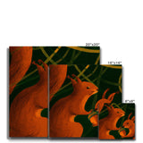 Squirrels in Forrest Eco Canvas