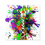 Rainbow Giraffe Rolled Eco Canvas