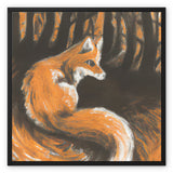 Fox in Forrest Framed Canvas