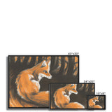 Fox in Forrest Framed Canvas