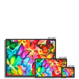 Colorful Butterflies Framed Canvas