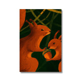 Squirrels in Forrest Eco Canvas