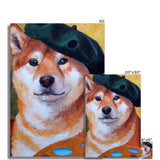 Artist Shiba Inu Rolled Eco Canvas