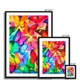 Colorful Butterflies Framed & Mounted Print