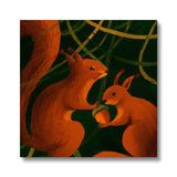 Squirrels in Forrest Eco Canvas