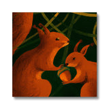 Squirrels in Forrest Eco Canvas