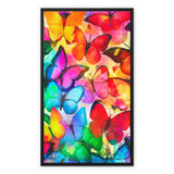 Colorful Butterflies Framed Canvas