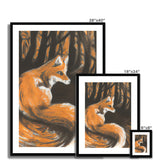 Fox in Forrest Framed & Mounted Print