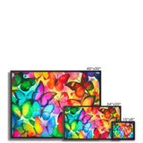 Colorful Butterflies Framed Canvas