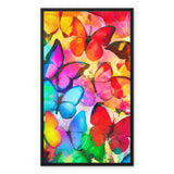 Colorful Butterflies Framed Canvas