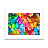 Colorful Butterflies Framed & Mounted Print