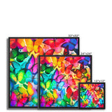 Colorful Butterflies Framed Canvas