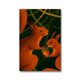 Squirrels in Forrest Eco Canvas