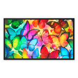 Colorful Butterflies Framed Canvas