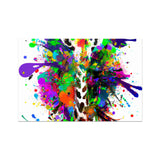 Rainbow Giraffe Rolled Eco Canvas