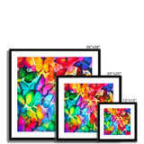 Colorful Butterflies Framed & Mounted Print