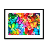 Colorful Butterflies Framed & Mounted Print