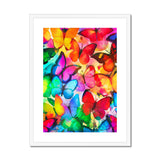 Colorful Butterflies Framed & Mounted Print