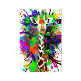 Rainbow Giraffe Rolled Canvas