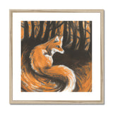 Fox in Forrest Framed & Mounted Print