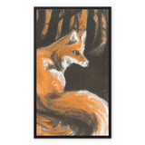 Fox in Forrest Framed Canvas