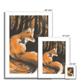 Fox in Forrest Framed & Mounted Print