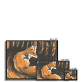 Fox in Forrest Framed Canvas