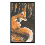 Fox in Forrest Framed Canvas