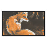 Fox in Forrest Framed Canvas