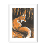 Fox in Forrest Framed & Mounted Print