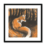 Fox in Forrest Framed & Mounted Print